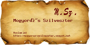 Mogyorós Szilveszter névjegykártya